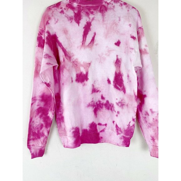 Pink and White Tie Dye Sweatshirt Size Small - Picture 7 of 10